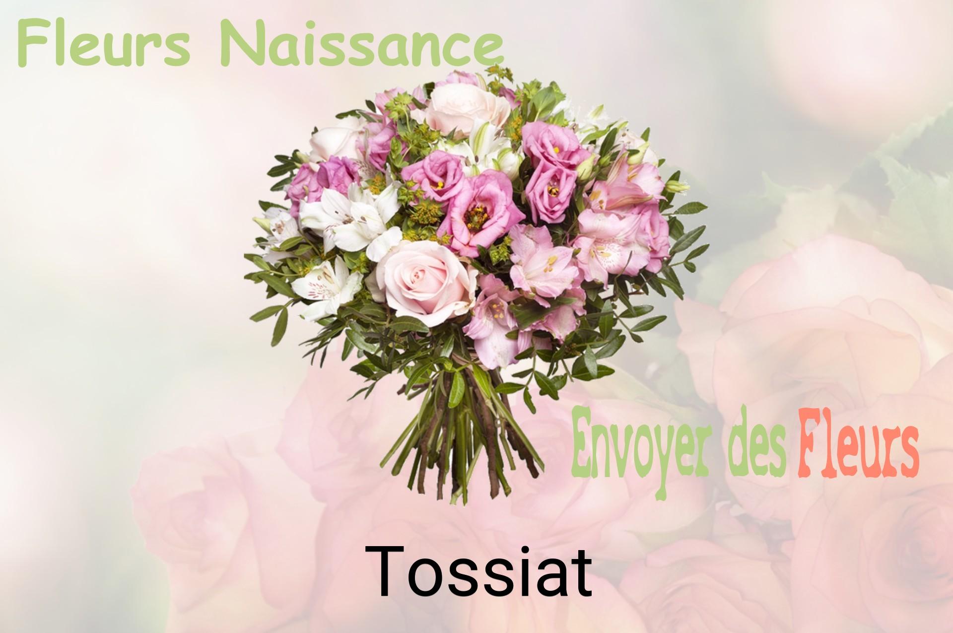 Bouquet de fleurs de naissance livré à Tossiat